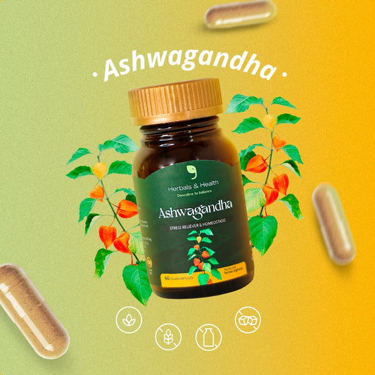 ASHWAGANDHA Cápsulas Naturales para el Estrés y Equilibrio