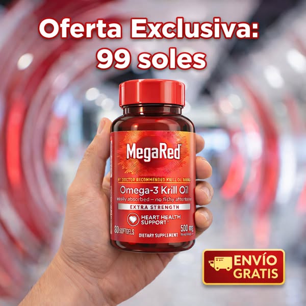 🦐 MegaRed Omega-3 Krill Oil 500 mg – 80 Softgels