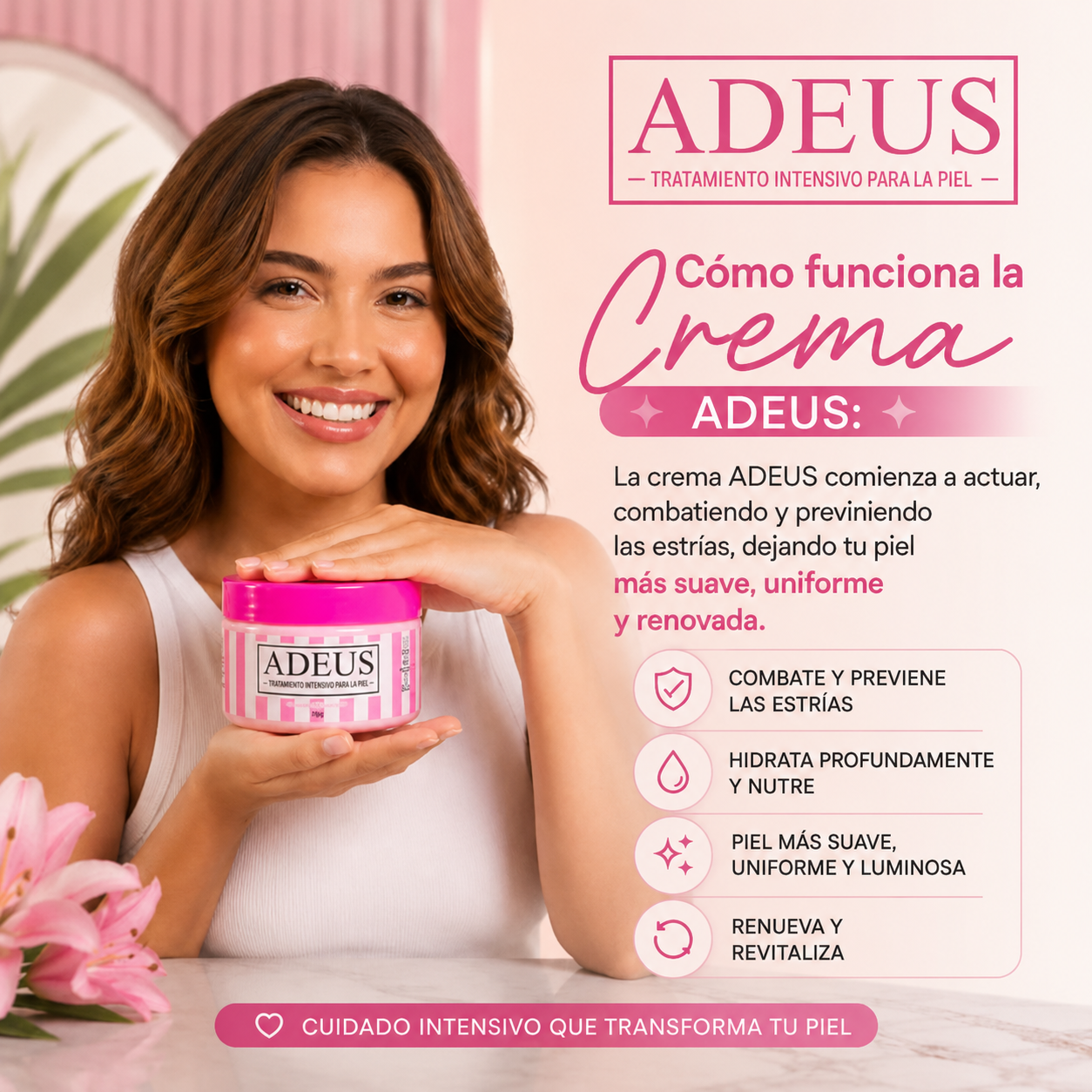 Crema Adeus — Crema Corporal para Celulitis y Estrías