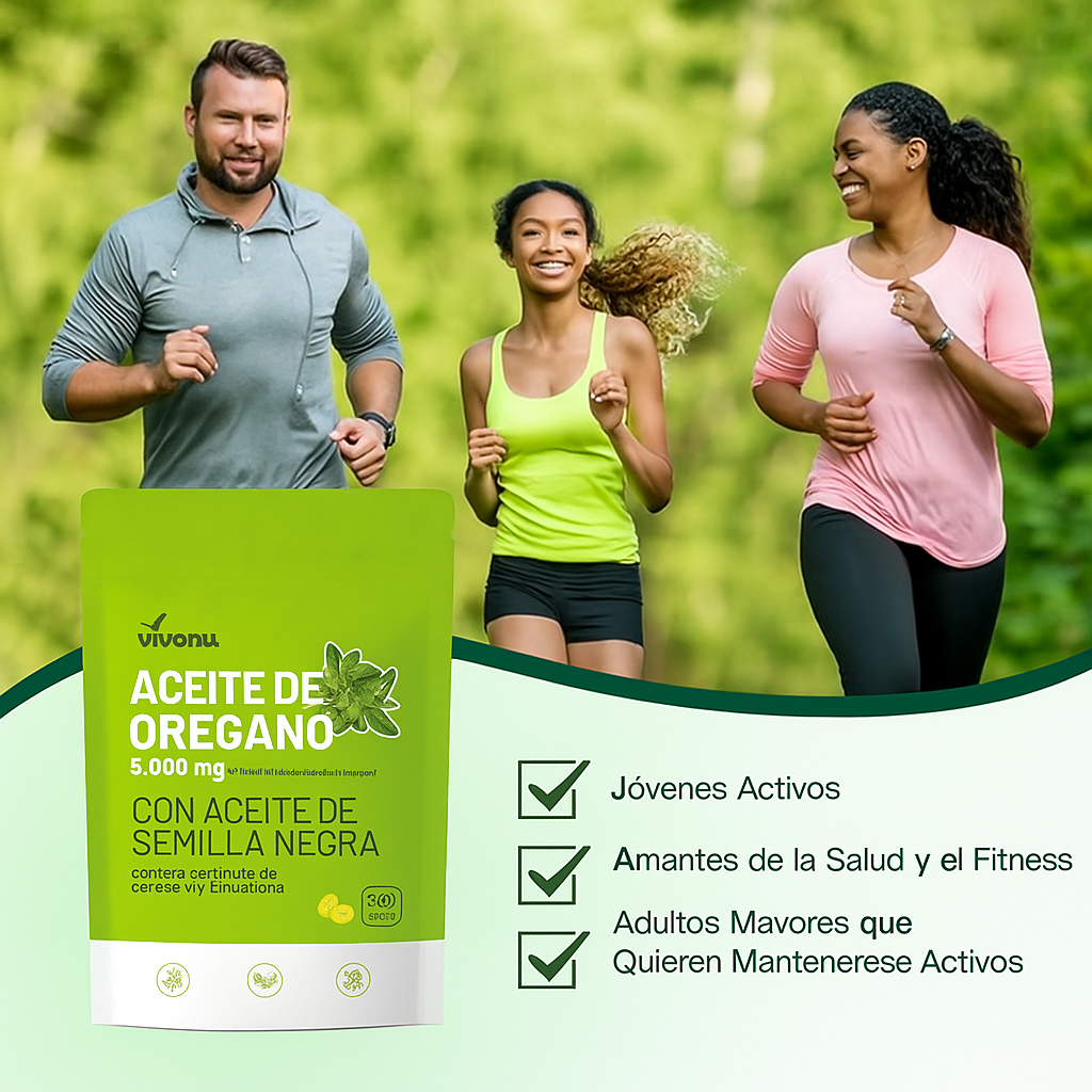 🌿Aceite Orégano + aceite de semillas negras en Cápsulas – Potente Apoyo Natural