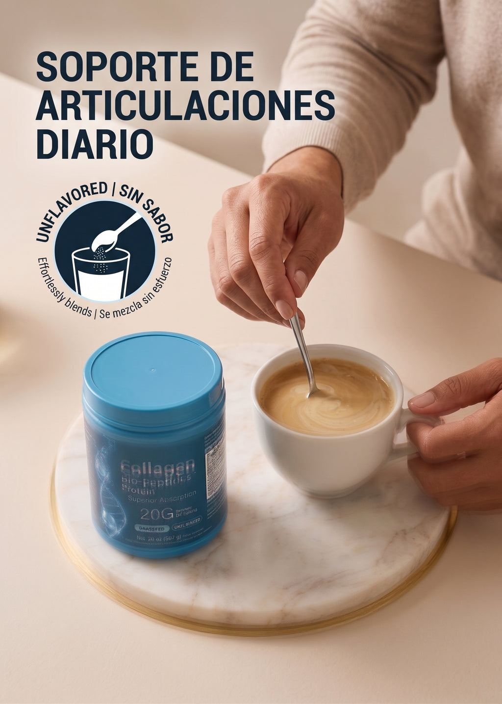Collageno Bio-Peptides™, Proteína, Sin sabor, 567 g (20 oz)