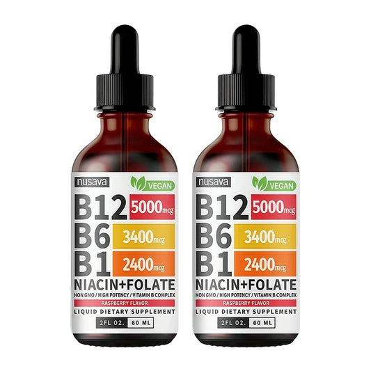 Gotas Sublinguales B12 + B6 + B1 (Pack 2) – Energía, Mente Clara y Defensas Fuertes