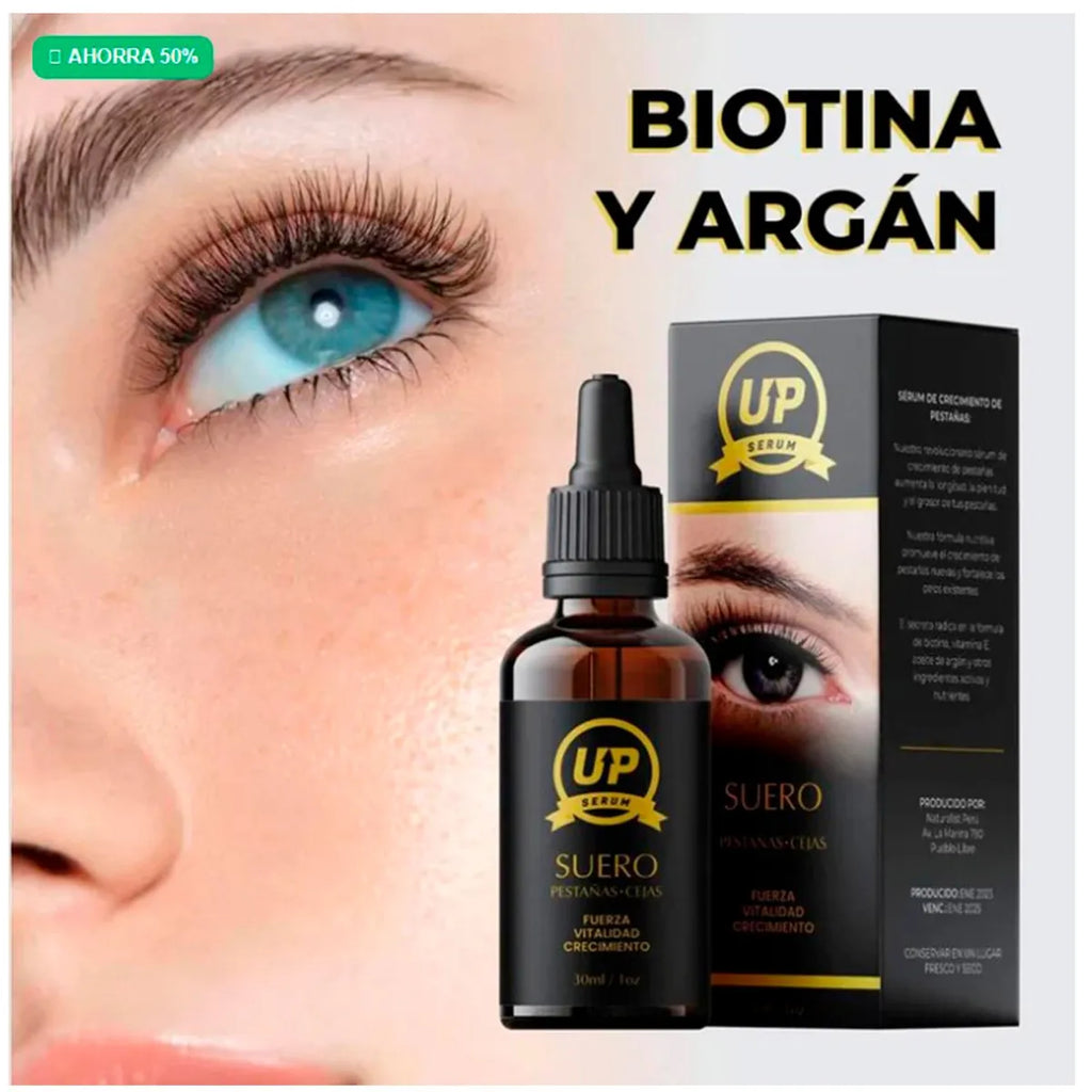 SERUM UP CRECIMIENTO DE PESTAÑAS Y CEJAS 30ML/ Solo por hoy 2 X s/75.00